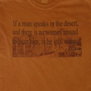 If A Man Speaks....